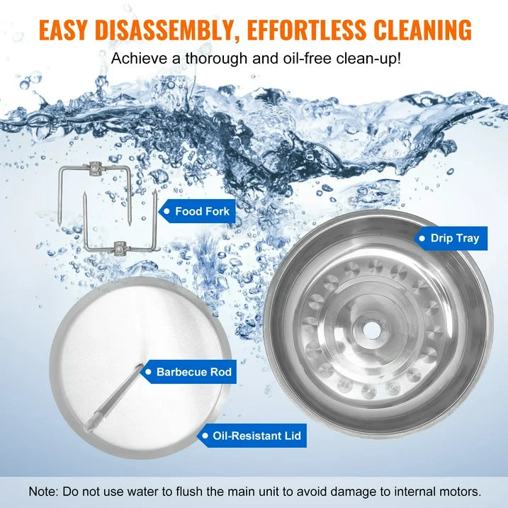 Shawarma Grill Machine, 13lbs Capacity, Chicken Cooker Machine with 2 Burners, 122¨H-572¨H Electric Vertical Broiler for Home/Commercial