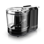 1.5-Cup Electric Food Chopper, One Touch Pulse, 150W Motor, Mini Food Processor, Stay-Sharp Blade, Dishwasher Safe，BLACK+DECKER
