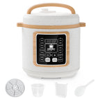 6 Quart Electric Pressure Cooker, 9-in-1 Stainless Steel Multi Cooker Pot, Rice Cooker, Slow Cooker, Food Pressure Cooker with Safety Lock, Auto Release, Delay Timer, Intelligent Presets