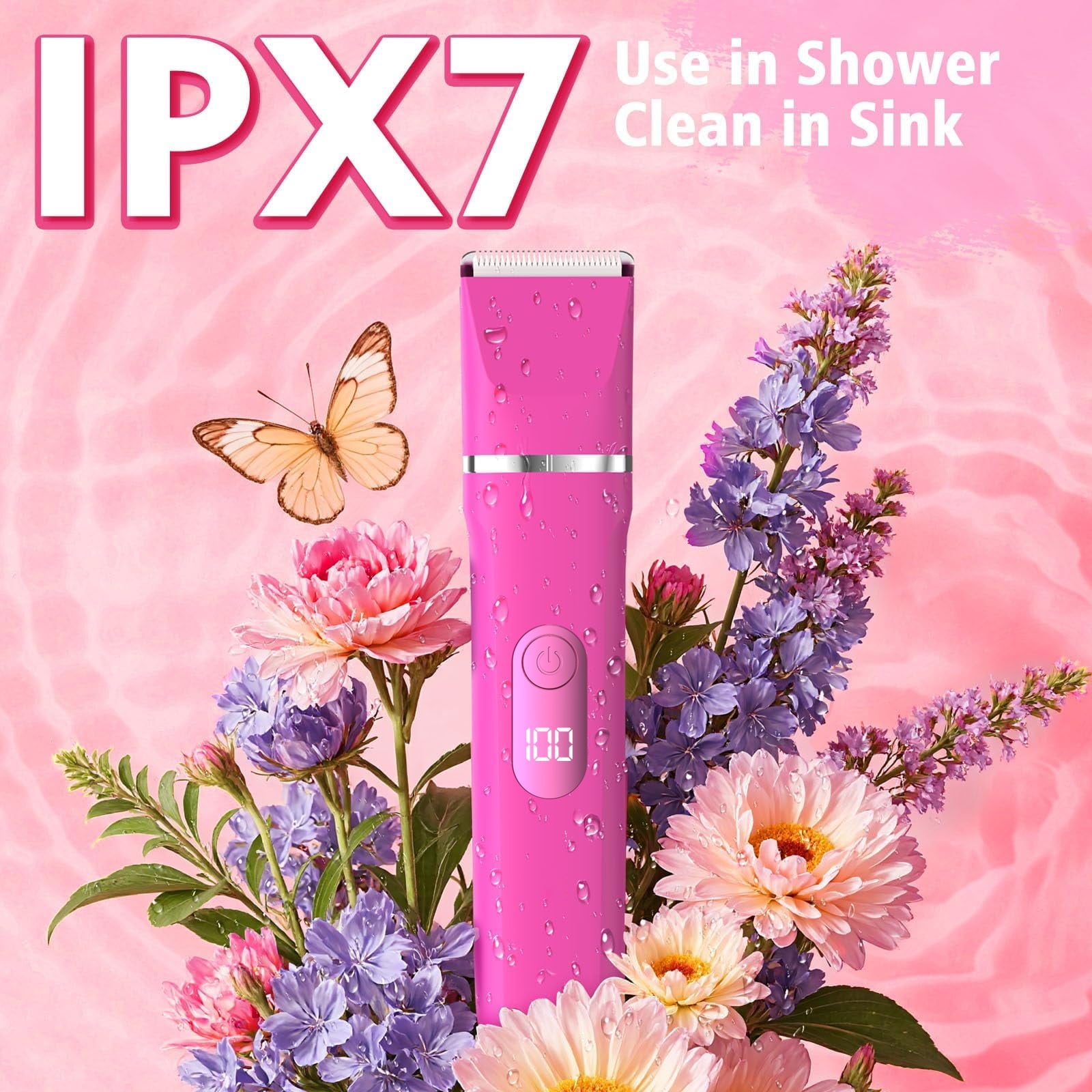 Electric Razor for Women Electric Shaver, Trimmer for Women 4 in 1 Hair Trimmer, for Nose Hair Eyebrow Bikini Beard Trimmer